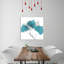 AspenE143 Teal - Wrapped Canvas Print-2136048675