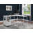 Slas L-Shaped Metal Base Writing Desk-111719553