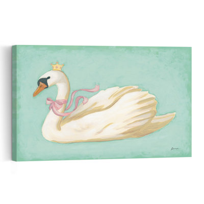 Storybook Swan II Contemporary Bird Wall Art Print