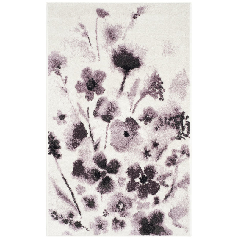 Mumbai Floral Area Rug, Rectangle 91 x 152 cm