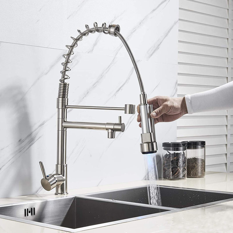 Belfry Kitchen Mascoutah Pull Out Kitchen Faucet