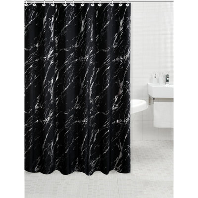 Cundick Abstract Shower Curtain with Hooks Included