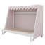 Structure de lit en bois avec lit gigogne, tente à carreaux, lumière DEL chaude, tablette de rangement-1456463058
