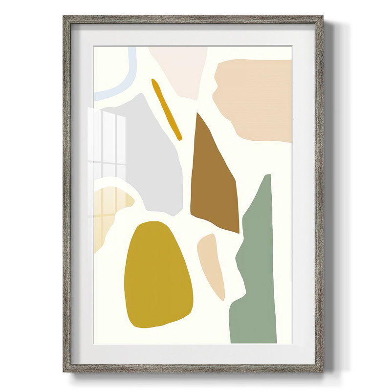 Pastel avec taches sur toile, Vieilli, H 28,5 po x l 20,5 po
