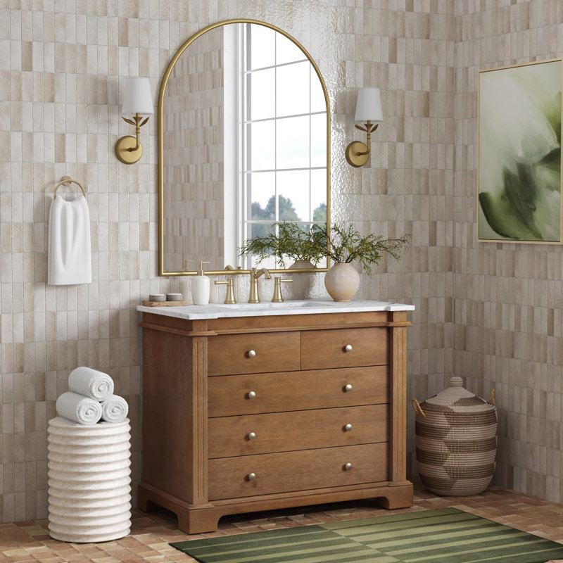 Rachelle 42" Single Bathroom Vanity Set, Brown