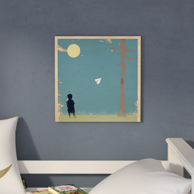 « paper avion », art sur toile, H 24 po x l 24 po