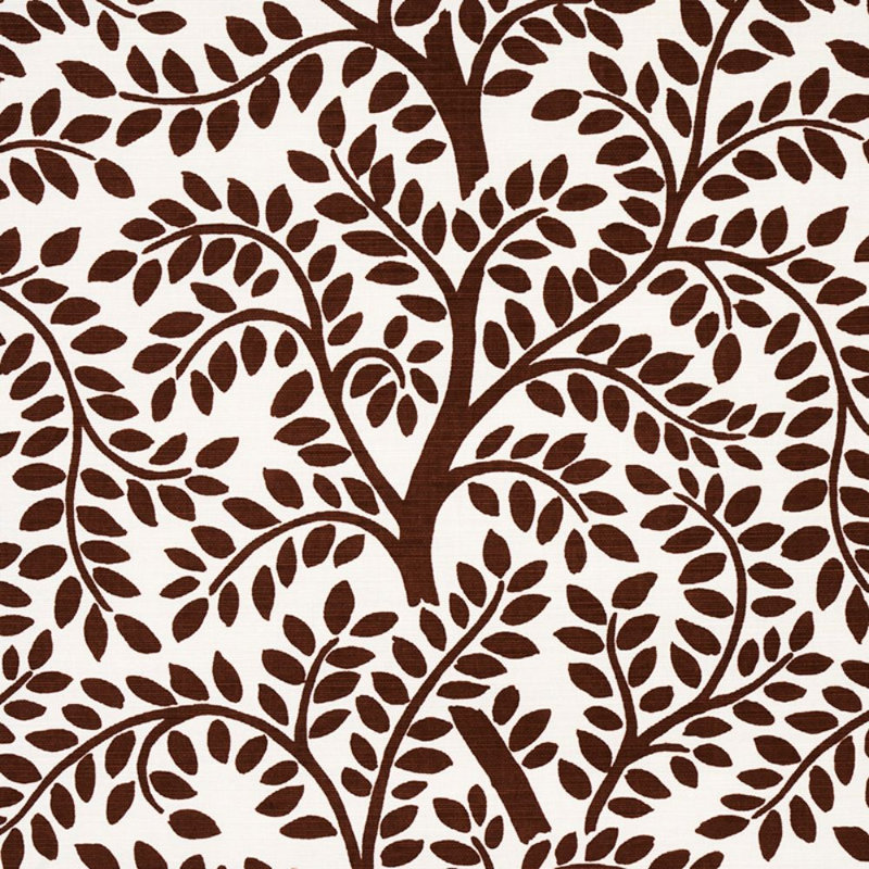 Temple Garden Ii Fabric, Brown
