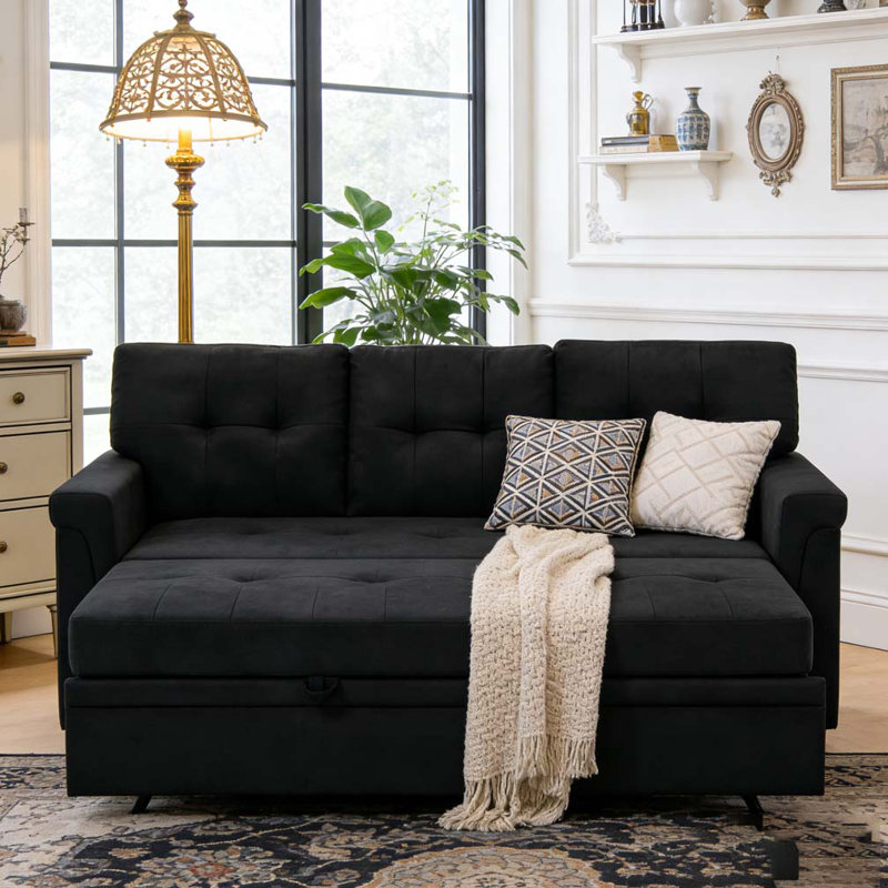 86'' Upholstered Pull-Out Sofa Bed