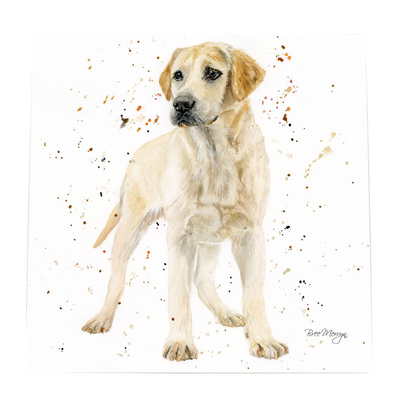 Lola Labrador by Bree Merryn Ceramic Art Tile Wall Décor