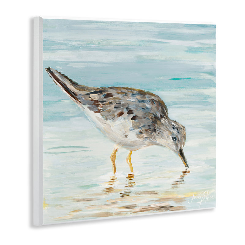 "Gray Beach Sandpiper", art mural par Julie DeRice