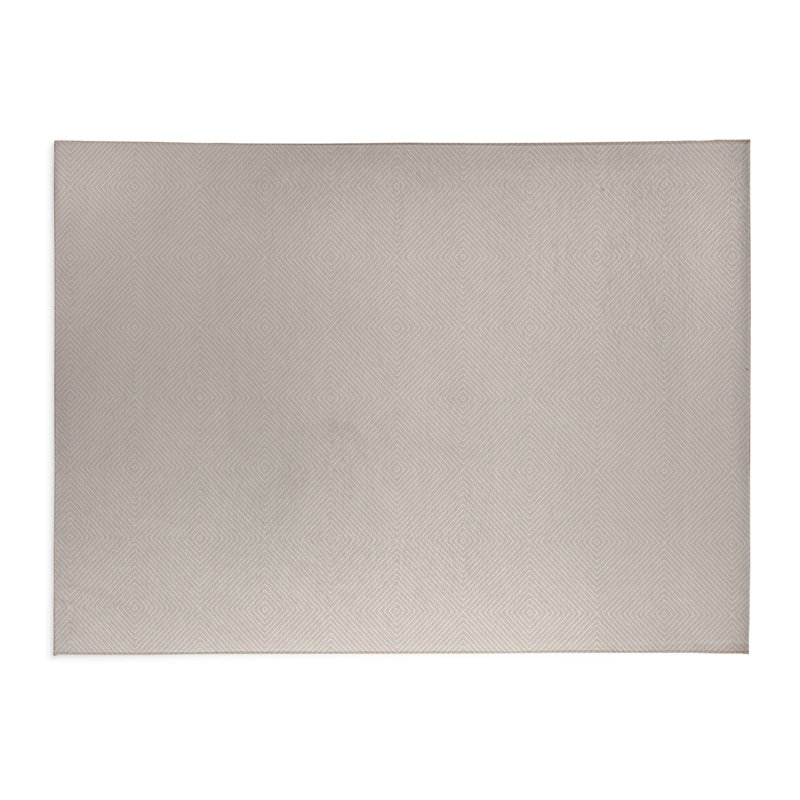 Eye Chev Kids Play Mat, Rectangle 5' x 7', Taupe