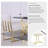 Bilgola White and Gold Leather Dining Chairs