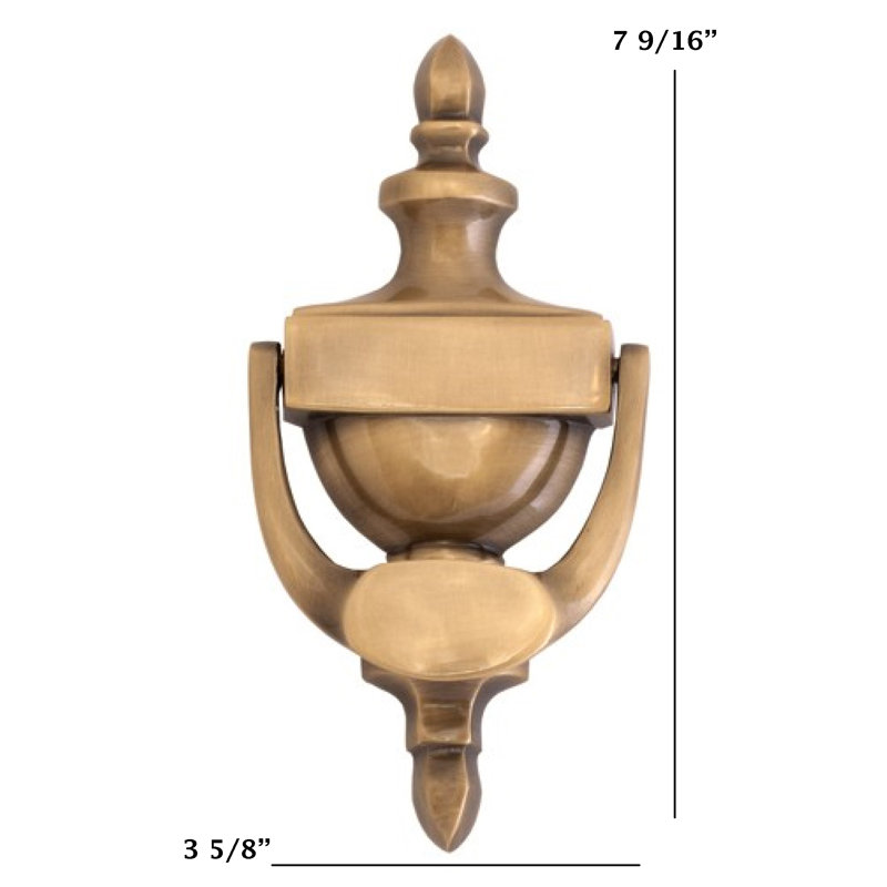 Brass Door Knocker, Antique Brass
