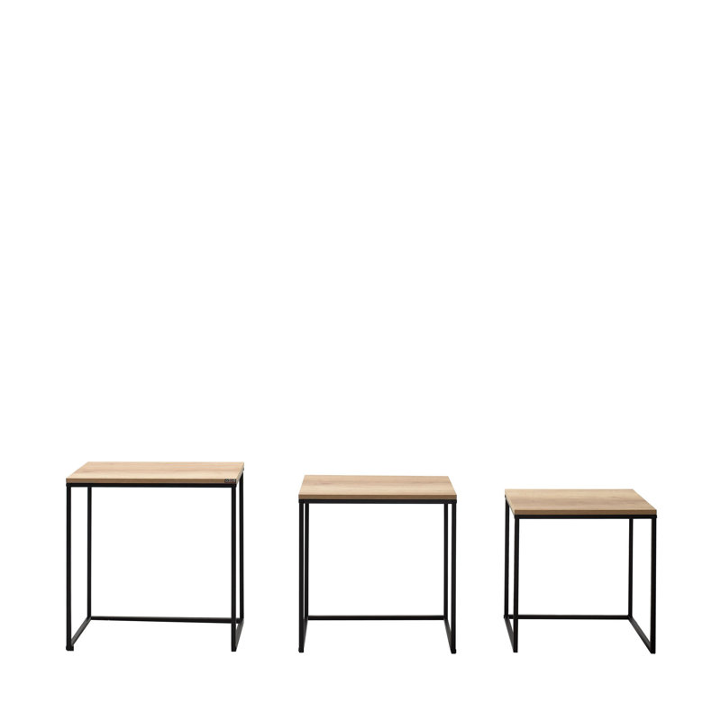 Table gigogne (3 pièces), Marron clair