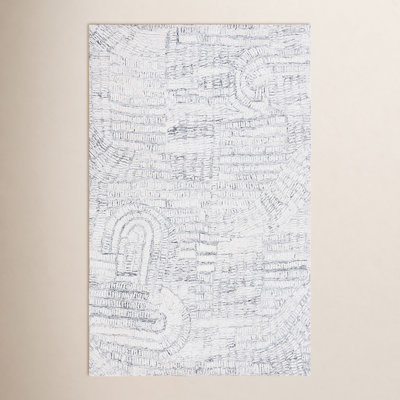 Audrina Gray Ivory Hand-Tufted Abstract Rug