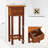 Amber-Rae Aivree 1 -2 Tier Slim Nightstand With Drawer And Shelf-894297643
