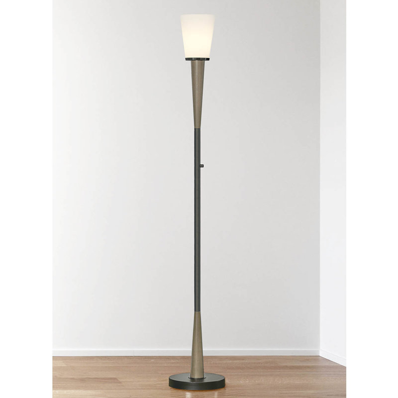 Lampe torchère sur pied 72 po Shirey, Bronze foncé