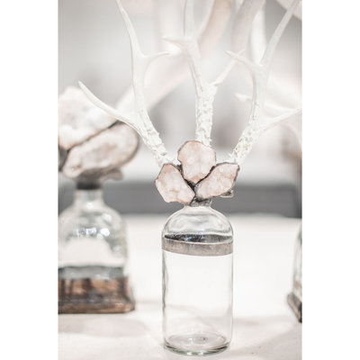 Antler Handmade Glass Decorative Bottle