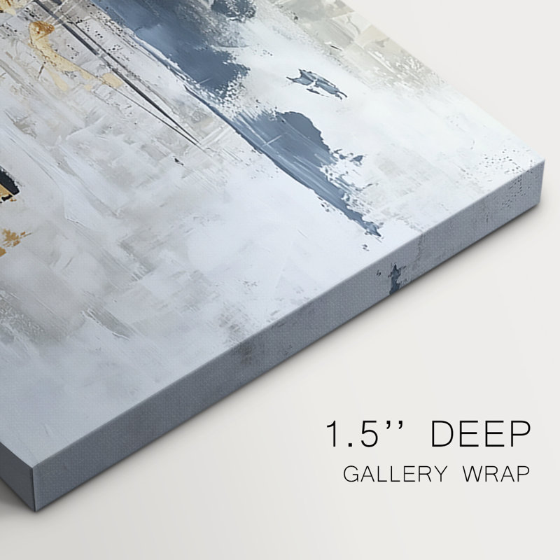 ABSTRACT Series CDXC  -Custom Wrapped Gallery Canvas - 3 Pieces, 27" H x 54" W