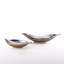Metal Abstract Sleek Decorative Plate in Silver/Gold-1543462311