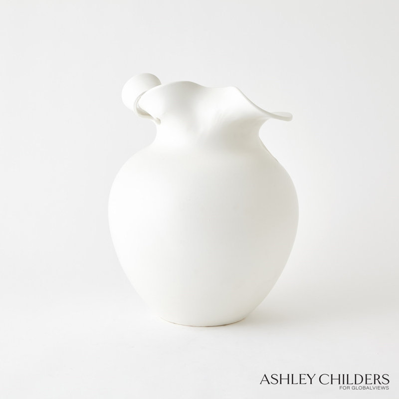Charlotte Vase-White