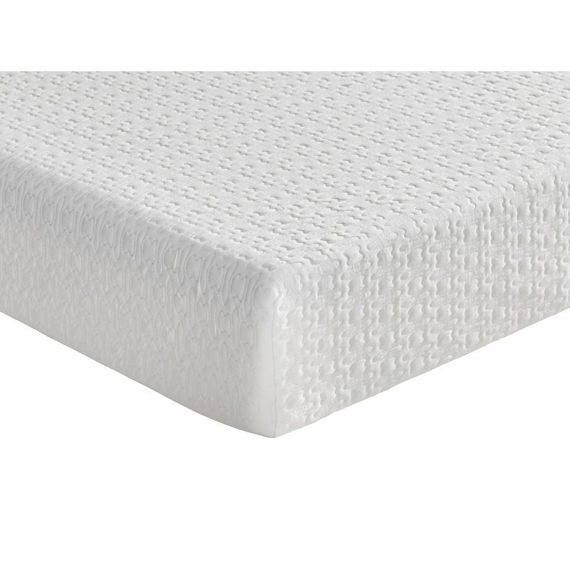 8-inch Twin Size Bed Mattress Gel-Infused Memory Foam Mattress, Firm, White, Mattress in a Box