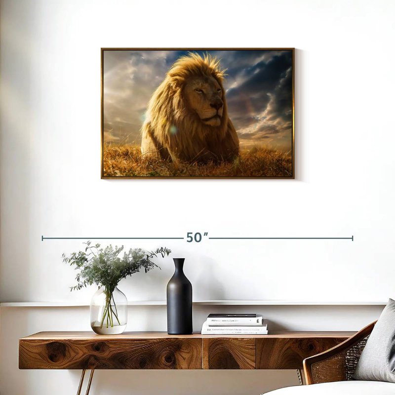 Safari Safari, Cadre flottant doré, 31 po x 21 po