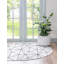 Tapis géométrique ivoire / gris Nuangola-516358220