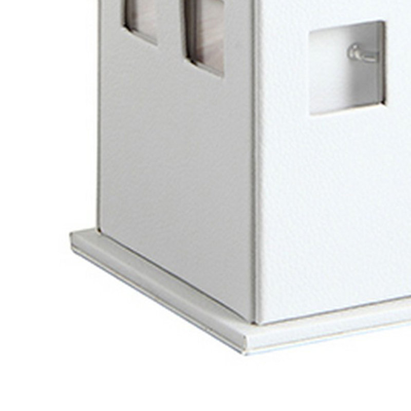 Boîte à bijoux en forme de cabine téléphonique, Blanc