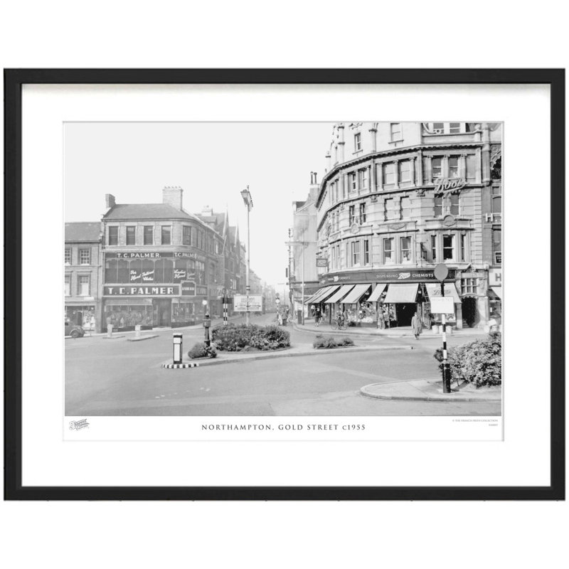 Northampton, Gold Street C1955 - Single Picture Frame Print, 45cm H x 60cm W x 2.3cm D