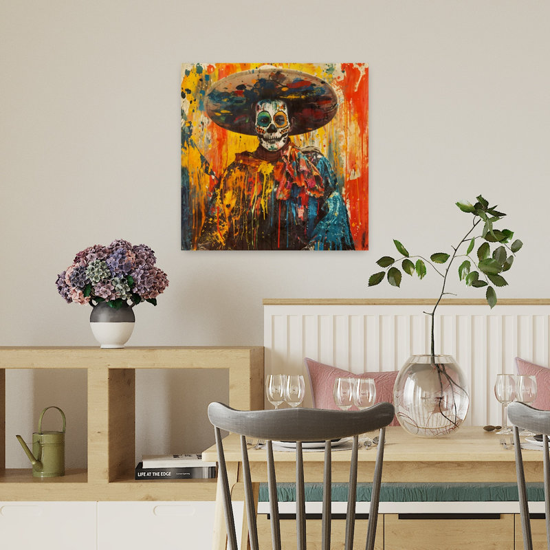 Art contemporain El mexico IV, H 18 po x l 18 po