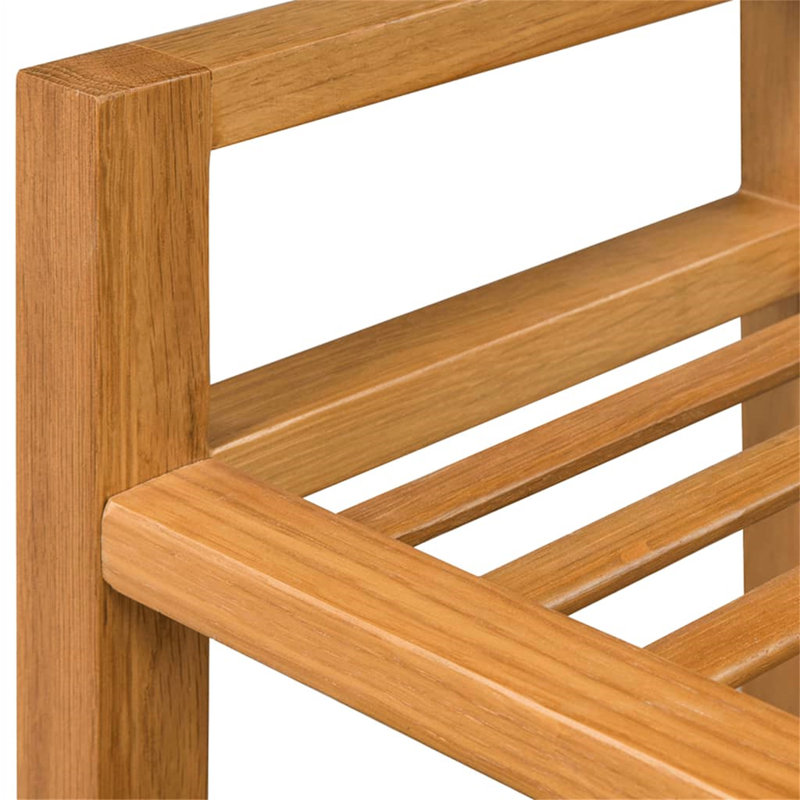 4 Pair Solid Wood Shoe Rack