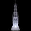 17.5" LED Lighted Acrylic Castle Christmas Snow Globe