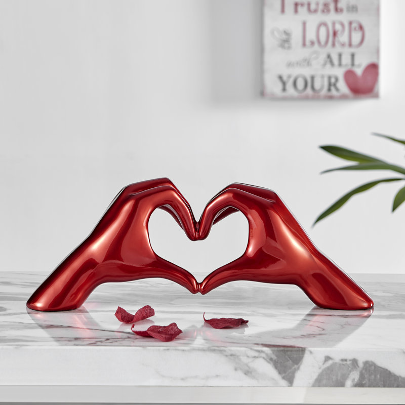 Vini People Figurines & Sculptures, Metallic Red