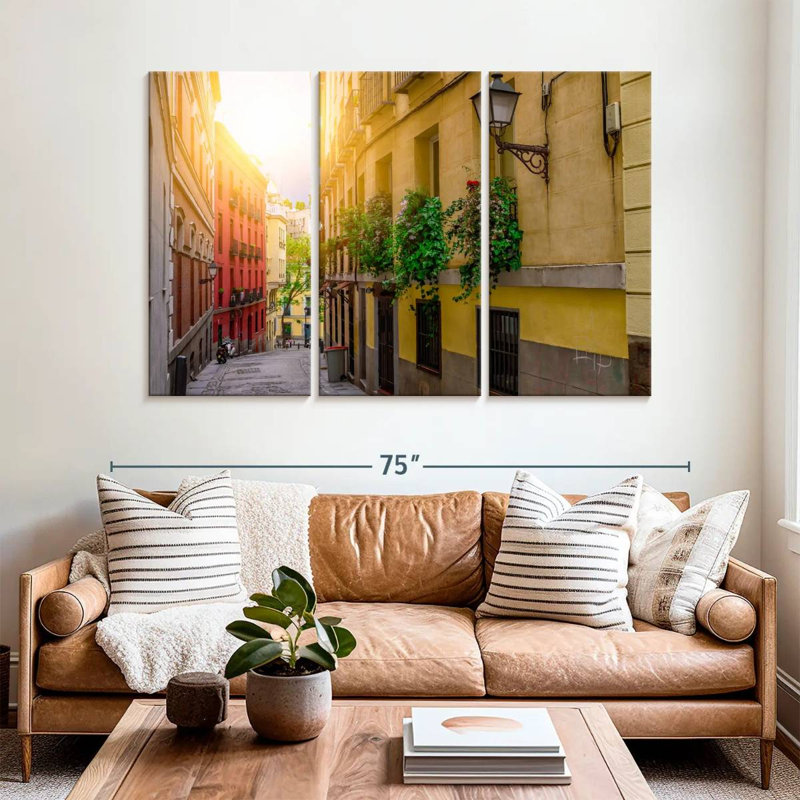 Vieille rue de Madrid, H 42 po x l 65 po