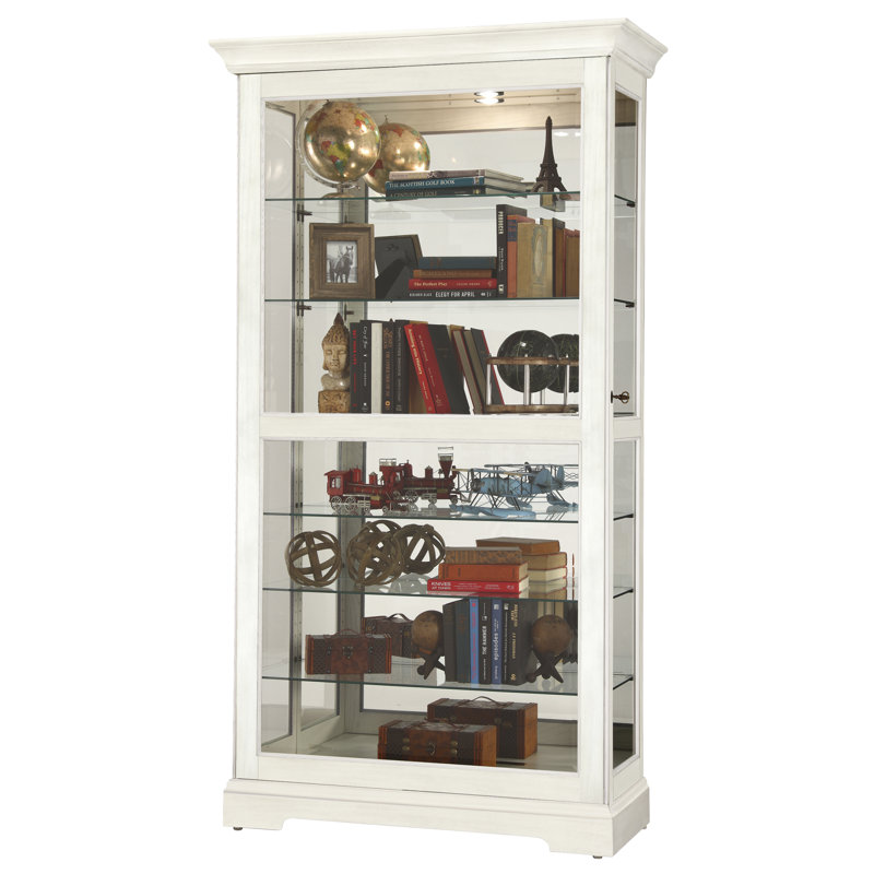 Tyler VI Lighted Curio Cabinet, White