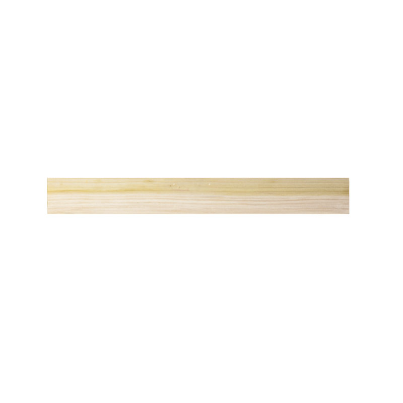 Poplar Floating Shelves, 5" H x 20" W x 6" D, Light Yellow Wood