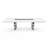 Mera White Lacquer Extendable Dining Table