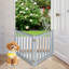 Barrière pour animaux pliable autoportante en bois massif pour chiens, 2 panneaux pour les portes, les escaliers et les petits espaces-90636804-88357168