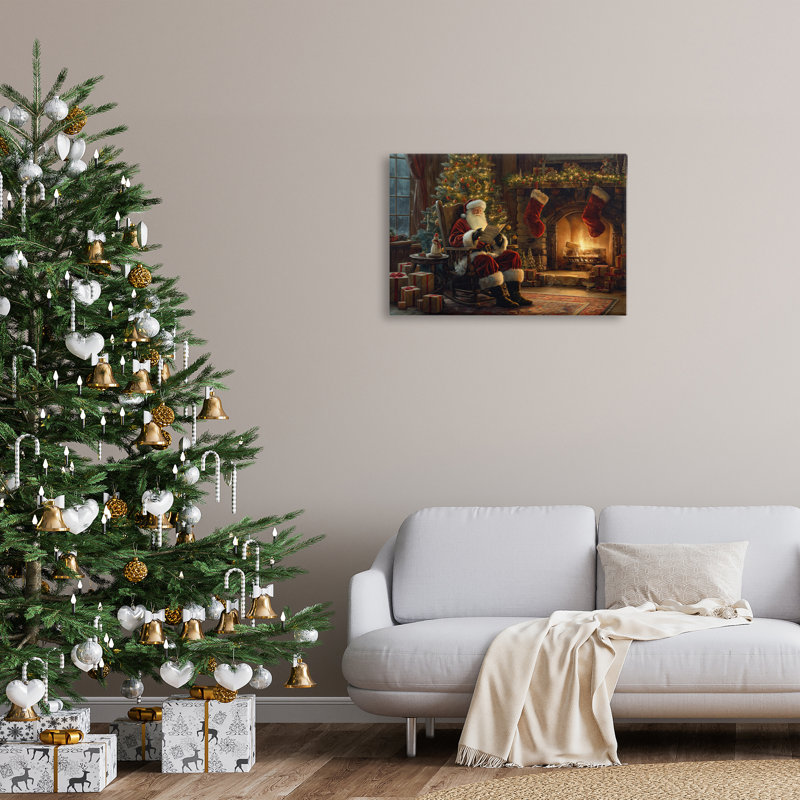 «Santa Claus» par Fire, art mural par Imagine It Images, H 20 po x l 30 po