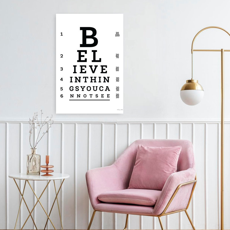 Tableau contemporain Believe, H 24 po x l 16 po