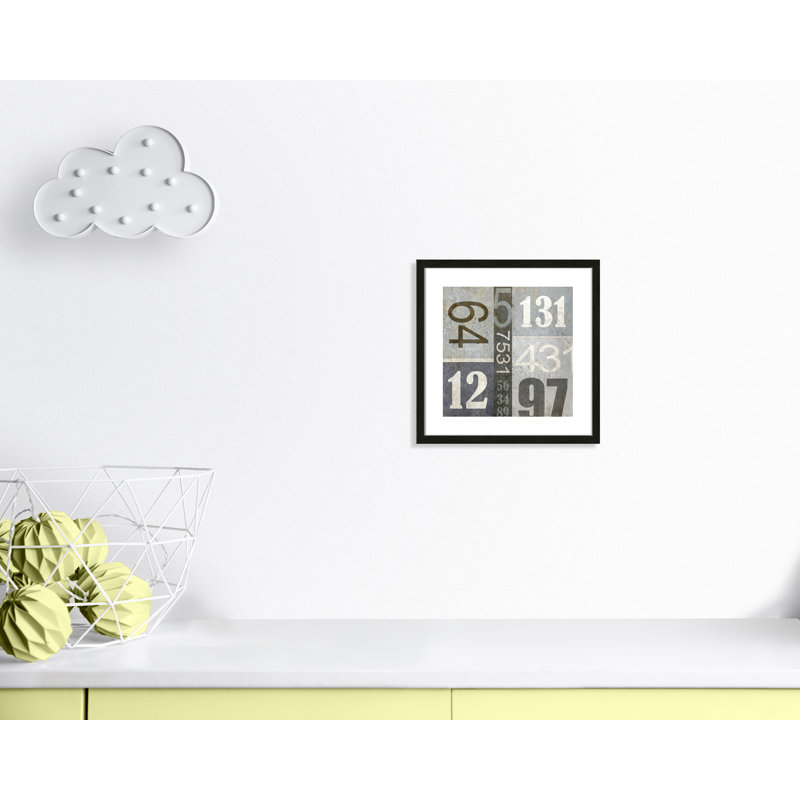 Art numérique encadré, H 16 po x l 16 po x P 1,18 po, Encadré de boîte noir