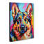 German Shepherd Futurism - Wrapped Canvas-573143319