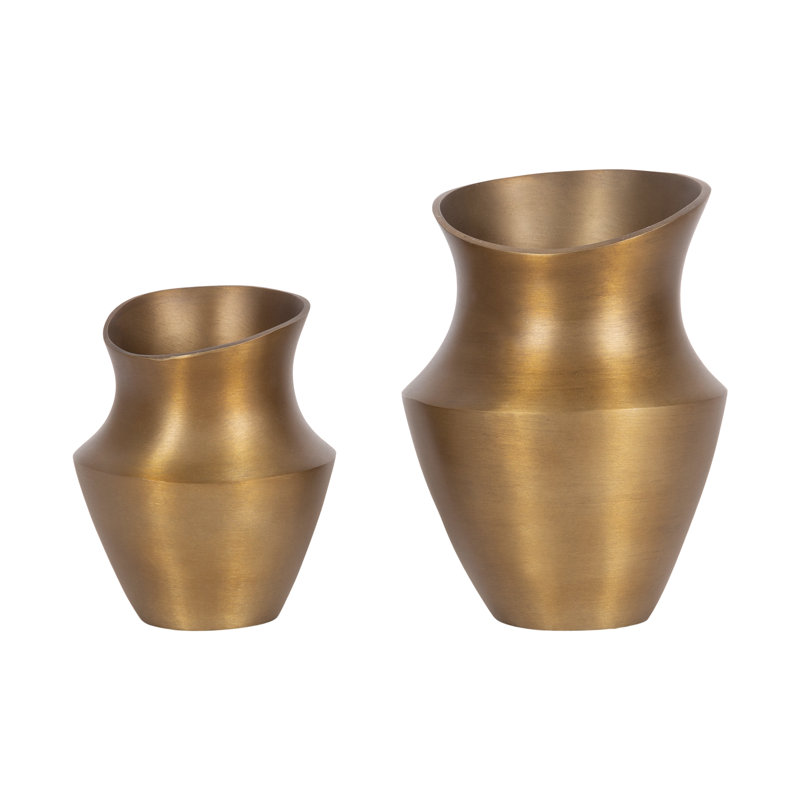Ensemble de deux vases sculptés Suhana