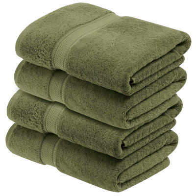 Donlad Certified Certified Egyptian Cotton 800 GSM Heavyweight Plush Solid Luxury Bath Towel