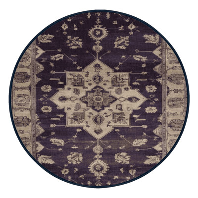 Machine Washable Overdyed Purple Area Rug