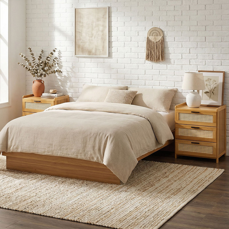 42cm W Bedside Table