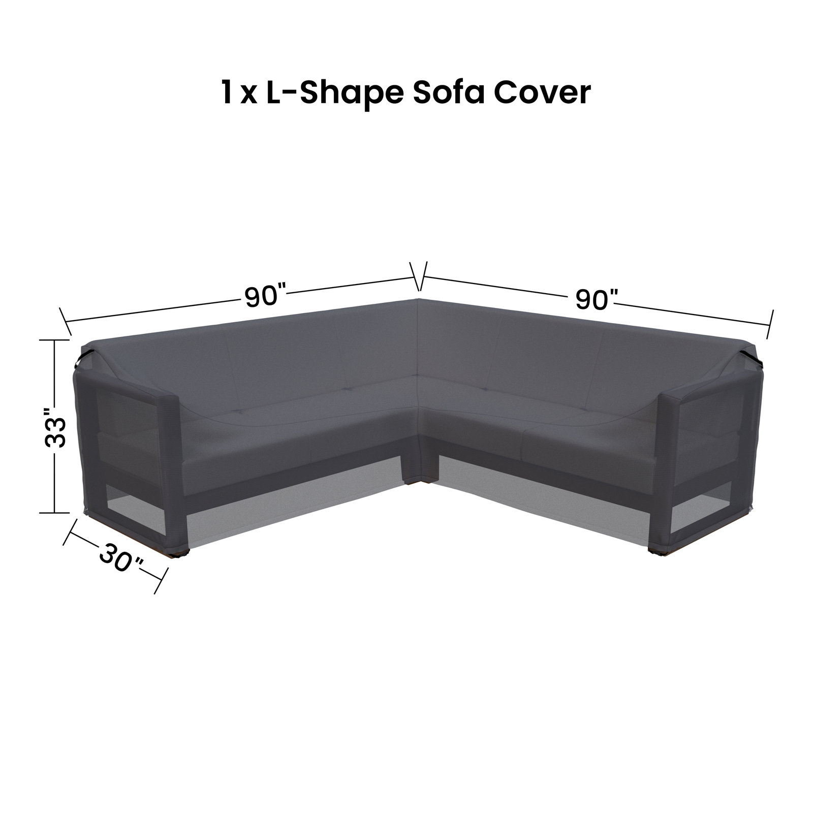 Gavina L-Shaped Patio Sofa Cover