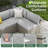 Arwynn 6 - Person Patio Conversation Set with Cushions-541839893-541839894