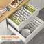 Cutlery Drawer Organiser Large, Extendable Cutlery Tray,8 Compartment, Kitchen Drawer Organiser Utensil Spoons Forks Knives-776024497